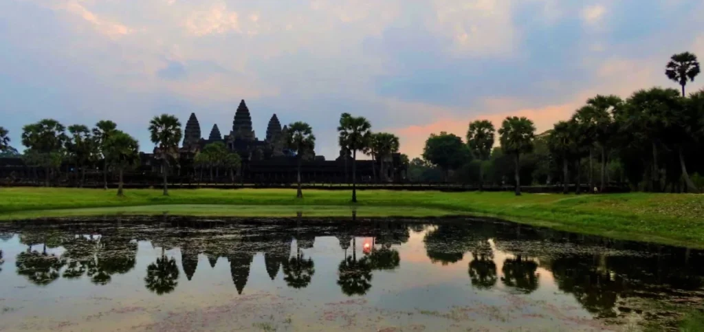 Angkor Wat sunrise tour with a private guide, exploring Bayon, Ta Prohm, and other famous temples in Siem Reap.
